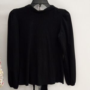 Carolina Herrera Elegant Black Long Sleeve Tee